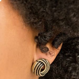Brass earrings